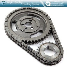 Engine Timing Chain Kit Fits Chevy Sbc V8 350 383 Stroker Double Roller C3023x