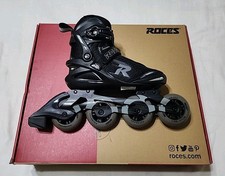 ROCES PIC TIF INLINE ROLLER SKATES MEN'S SIZE 5 WOMEN'S SZ 7 BLACK 400851