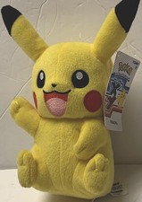 Tomy Pokemon Pikachu 9" Plush 2015 Waving One Arm Up Toy Stuffed New with tags