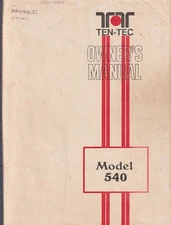 GENUINE ORIGINAL TEN-TEC MODEL TRITON IV 540 INSTRUCTION MANUAL