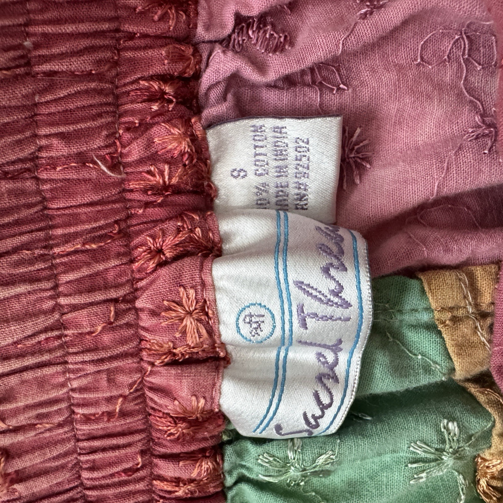 SACRED THREADS Women’s Small Patchwork Pants Flor… - image 8