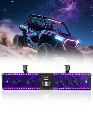 StarknightMT 26 Inch UTV Sound Bar TWS Bluetooth Speaker Golf Cart Sound Bar,...