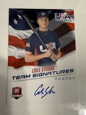 COLE STOBBE 2015 Panini USA Baseball Box Set AUTO #'d/499