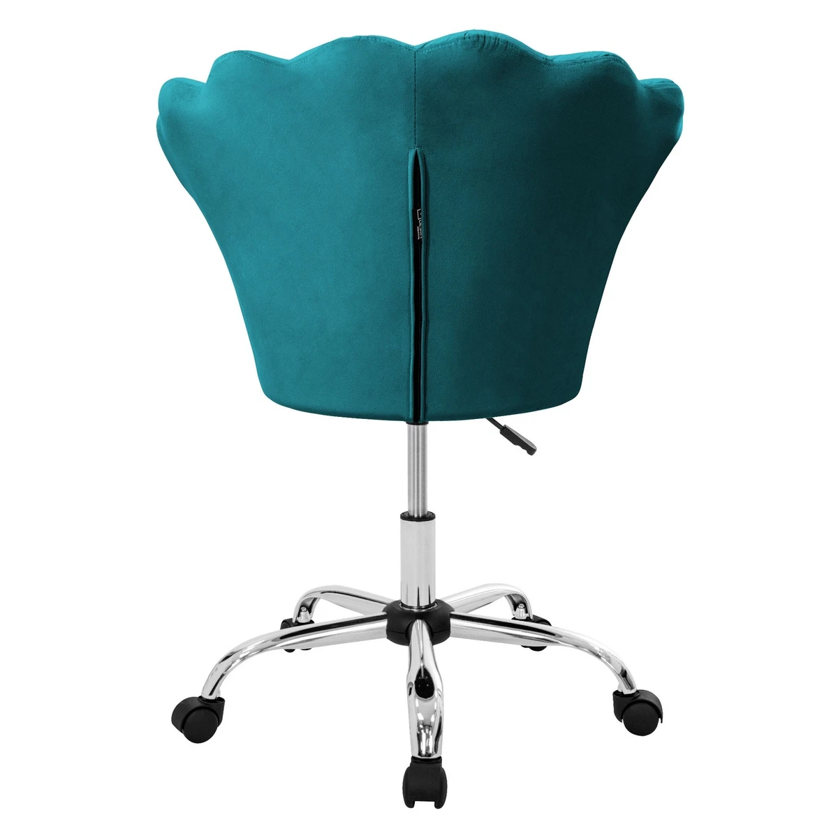 Set 2x sillas de oficina asientos de terciopelo sillón ergonomico azul petróleo
