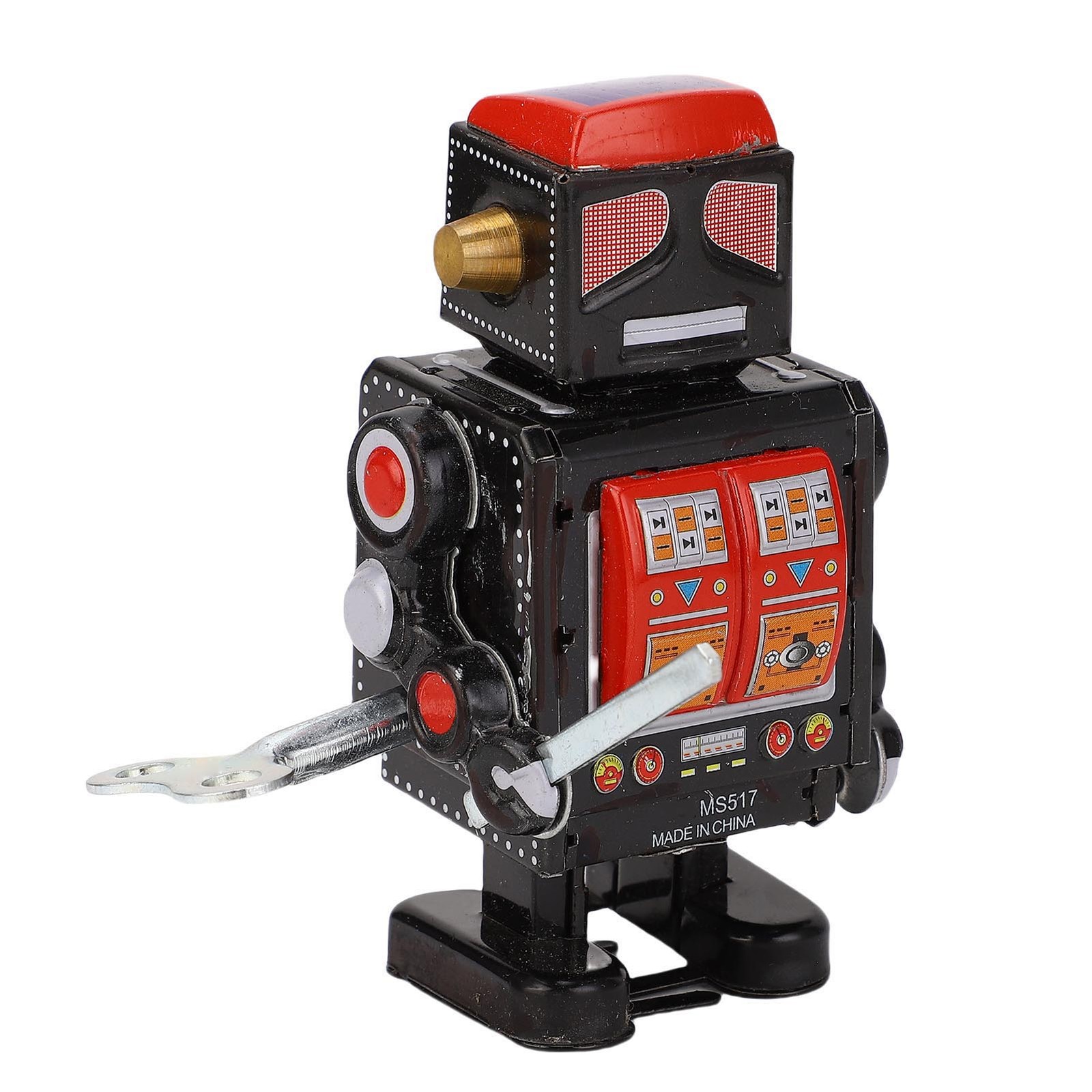 *Wind Up Vintage Robot Vintage Clockwork Toy For Photography Props Party Birthda