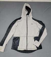 UNDER ARMOUR ColdGear Women's Black Hooded Full Zip Jacket Size L