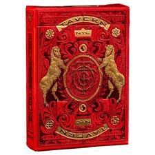 theory11 Tavern on the Green Playing Cards – Red Edition, Premium Collectible...