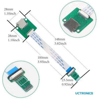 Micro SD Extender Cable for Raspberry Pi, 4-Pack
