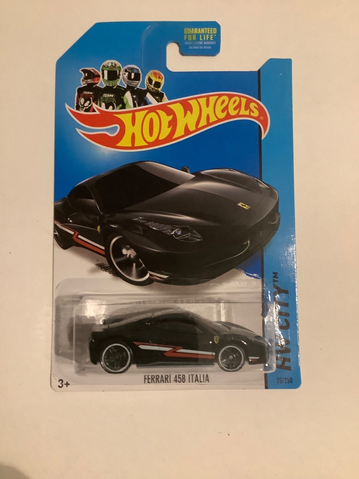 HOT WHEELS HW CITY 2014 FERRARI 458 ITALIA BLACK 35/250