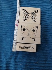 3 wooden butterfly dies