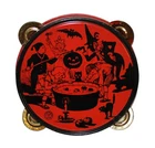 NM - Mint Chein Halloween Tambourine Noisemaker Circa 1930