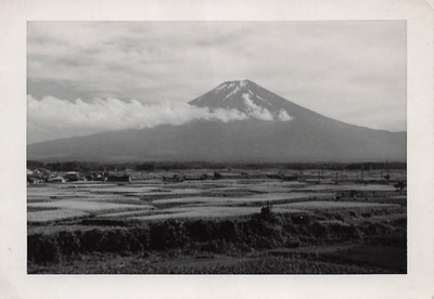 1950s Mount Fuji Japan Scenic Landscape Occupied Japan Vtg Photo K29