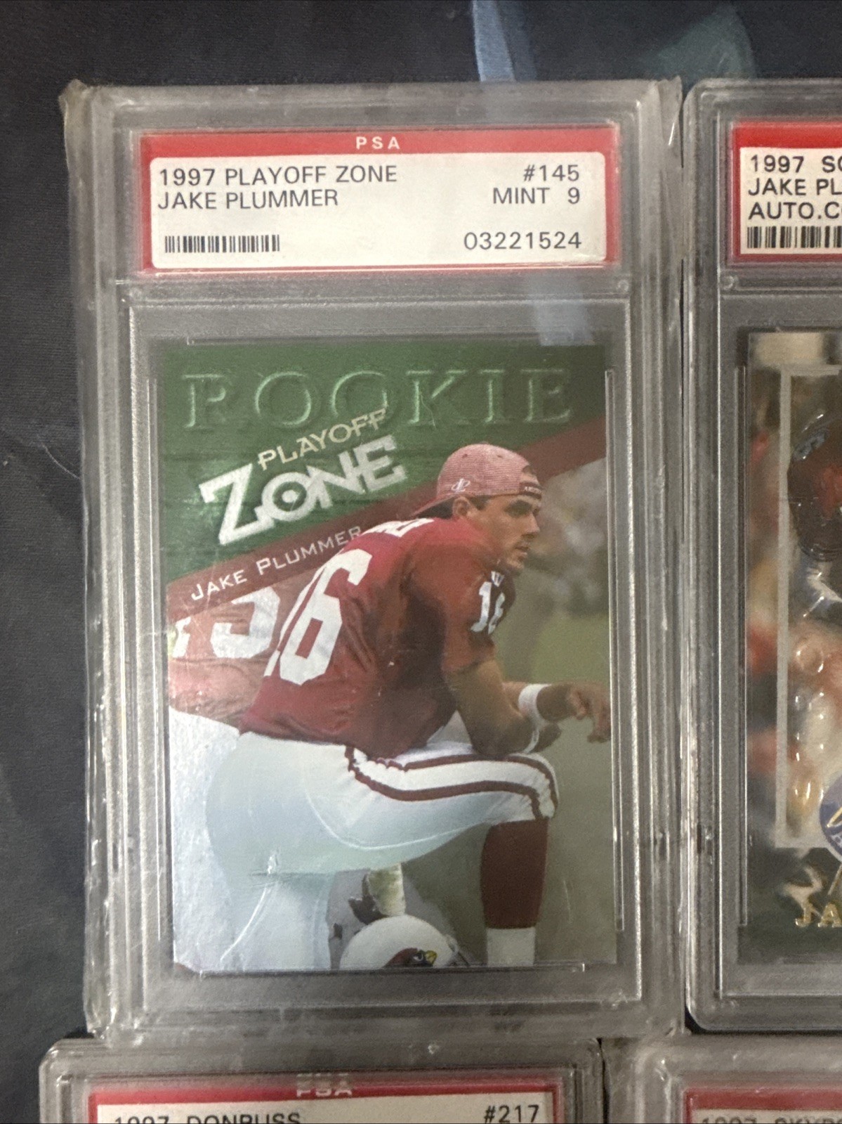 Jake Plummer PSA Lot Arizona Cardinals NFL Rookie PSA Vintage view 2