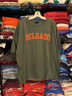 Delgado Shirt Mens 2XL Green Yikes! College Graphic Tee Short Sleeve Logo