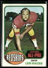 1976 Topps #370 Len Hauss