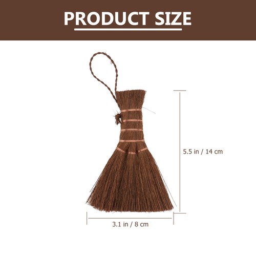 Tea Ceremony Brown Brush Besom Shopping Fireplace Broom Outdoor Palm Fiber - Picture 5 of 12
