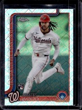 James Wood 2025 Topps Chrome #132 Logo Refractor Rookie *Not Logofractor*
