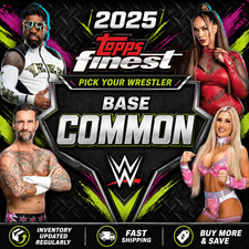 2025 Topps Finest WWE COMMON BASE #1-100 Pick Your Wrestler / CYS