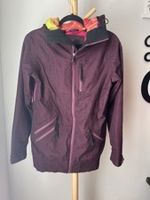 Oakley Jacket Parka Hooded Snow Board Jacket Coat Burgundy Women  s Size XS