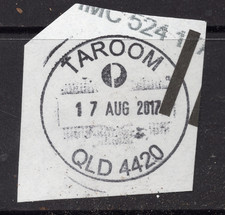 17 AUG 2017 TAROOM, QLD 4420 complete circular postmark