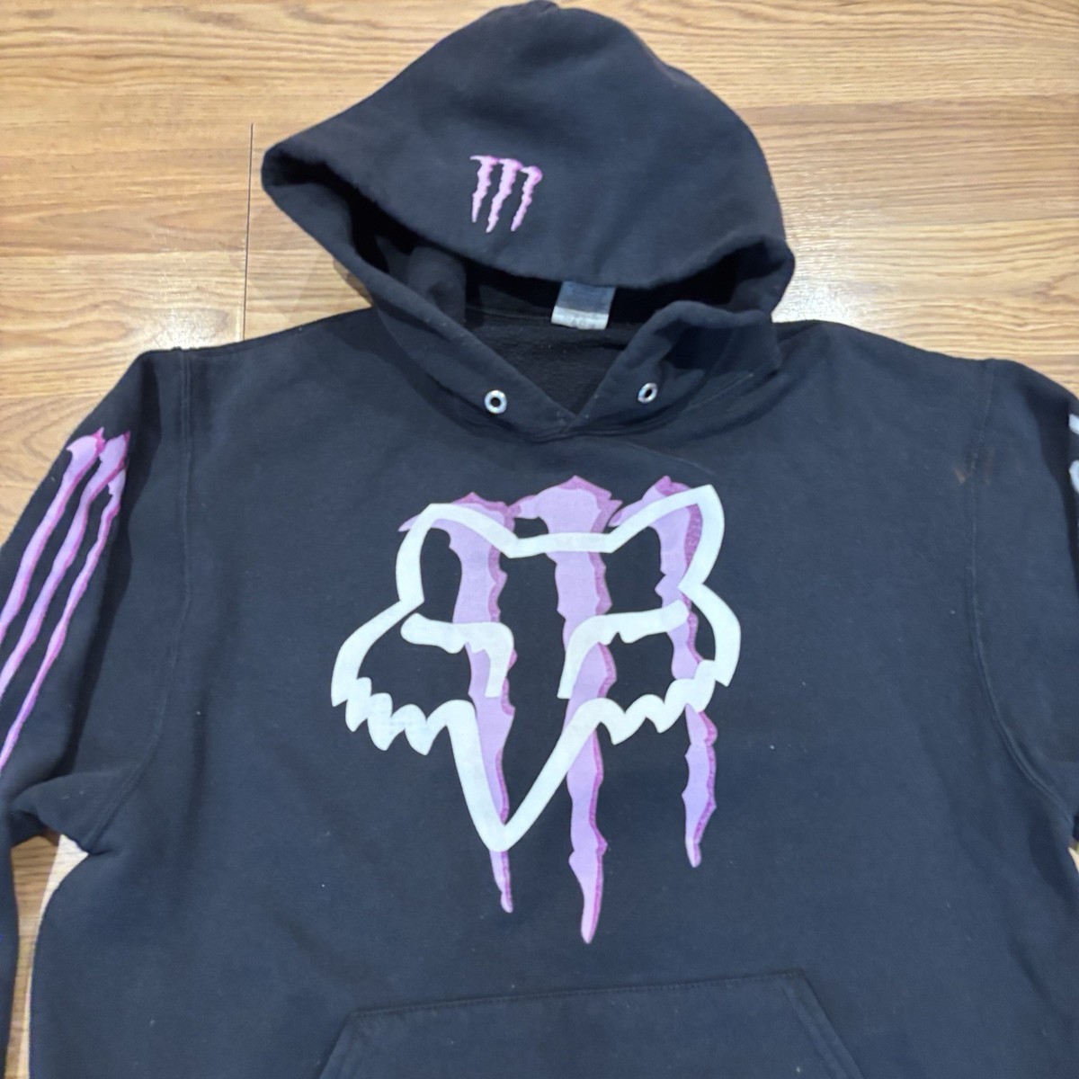 Fox Racing Monster Energy Unleash The Beast Womens Hoodie Black