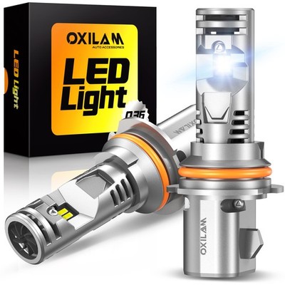 OXILAM 9007 HB5 LED Headlight High Low Beam Bulbs Conversion Kit 6500K White 2X