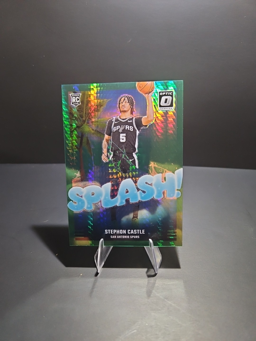 2024-25 Donruss Optic Stephon Castle GREEN HYPER /249 SPLASH! Rookie RC