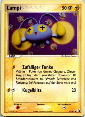 Pokémon Lampi 50/92 EX Legend Maker 2006