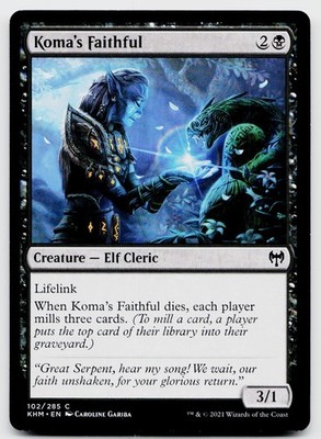 Kaldheim Magic the Gathering MTG Koma's Faithful #102