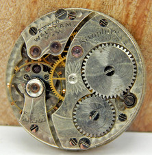Antique 1915 Waltham Sapphire 0/6s openface 15j adjusted pocket watch movement