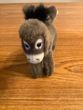 Steiff Donkey "Assy" 1510/14 6" Western Germany w/Ear Button  Tags Vintage