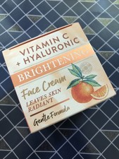 Cream Brightening Face Neck Vitamin C  Hyaluronic Leaves Skin Radiant 4 oz New