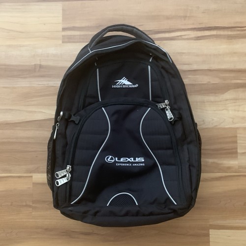 Lexus High Sierra Czarny plecak Torba na laptopa High Sierra System paska zawieszenia - Zdjęcie 2 z 12