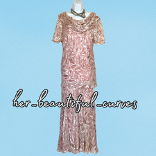 ANN HARVEY FLORAL PRINT WEDDING OCCASION TOP & SKIRT SIZE 20