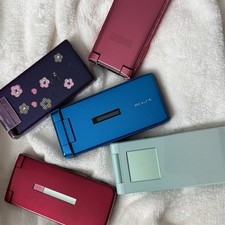 Lot of FIVE 5 Random Japanese Flip Phones Untested, Variable Condition