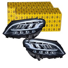 2x HELLA LED SCHEINWERFER passend f&uuml;r MERCEDES-BENZ C-KLASSE