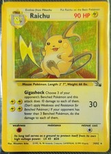 Raichu (14) 14/62 Fossil Unlimited Holofoil Holo Rare MP Pokemon on eBay