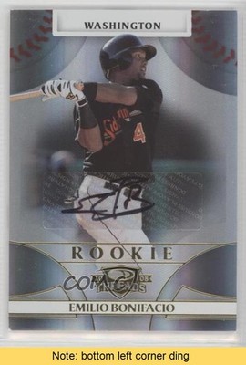 2008 Donruss Threads Rookie 791/1874 Emilio Bonifacio #101 Auto READ 0af