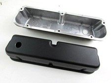 Sbf Ford 289 302 351w Tall Aluminum Valve Covers Set Black E41206bk