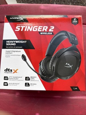 HyperX Cloud Stinger 2 Wireless Dongle Gaming Headset Black Works Not Mint
