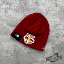New Era Beanie Hat Men's NY Red Bull MLS Football Knit Red Winter Warm One Size