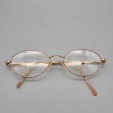 Marcolin MA 9229 Gold Oval Eyeglasses Frames Italy 52-19-135 Vintage Mens Womens