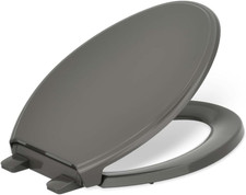 4733-RL-58 Glenbury Readylatch Quiet Close Elongated Toilet Seat, Soft Close Toi