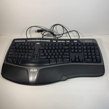 Microsoft Natural Ergonomic Keyboard 4000 V1.0 Wired USB, Tested  Working