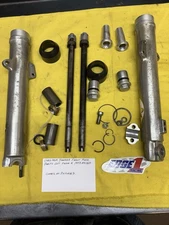 1973 YAMAHA MX360 Front Fork Parts Lot, Fork Legs, Fork Caps, Damper Rods, AHRMA