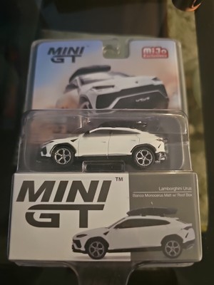 LAMBORGHINI URUS ROOF BOX SUV WHITE USA EXCLUSIVE MIJO MINI GT DIECAST 2021
