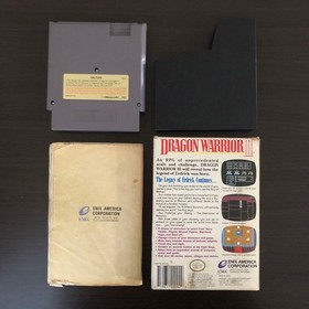 NES Dragon Quest 3 with box manual DRAGON WARRIORⅢ
