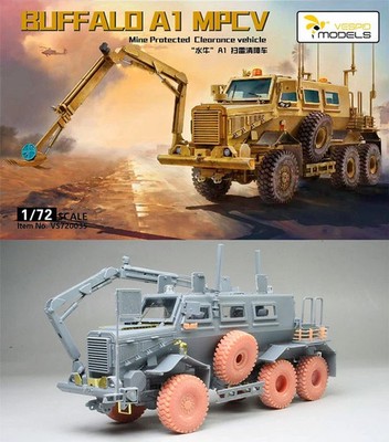 Vespid 1/72 Buffalo A1 Mine Protected Clearance Vehicle MPCV Resin+PE Model Kit