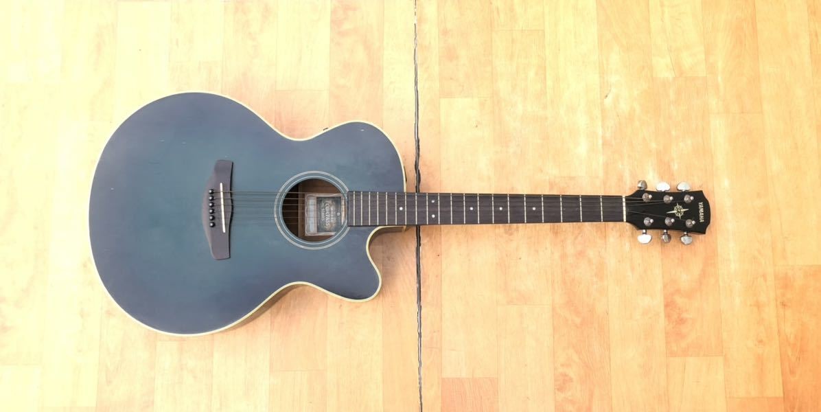 YAMAHA CPX-5 TBB トランスルーセントブルーバースト希少色 Electric Acoustic Guitar Yamaha CPX-5 TBB Compass Series Good