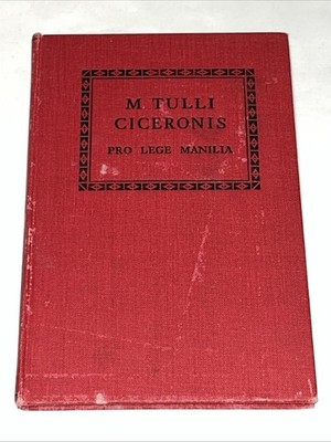 Cicero Marcus Tullius M Tulli Ciceronis in  Pro Legs Monilia 1963